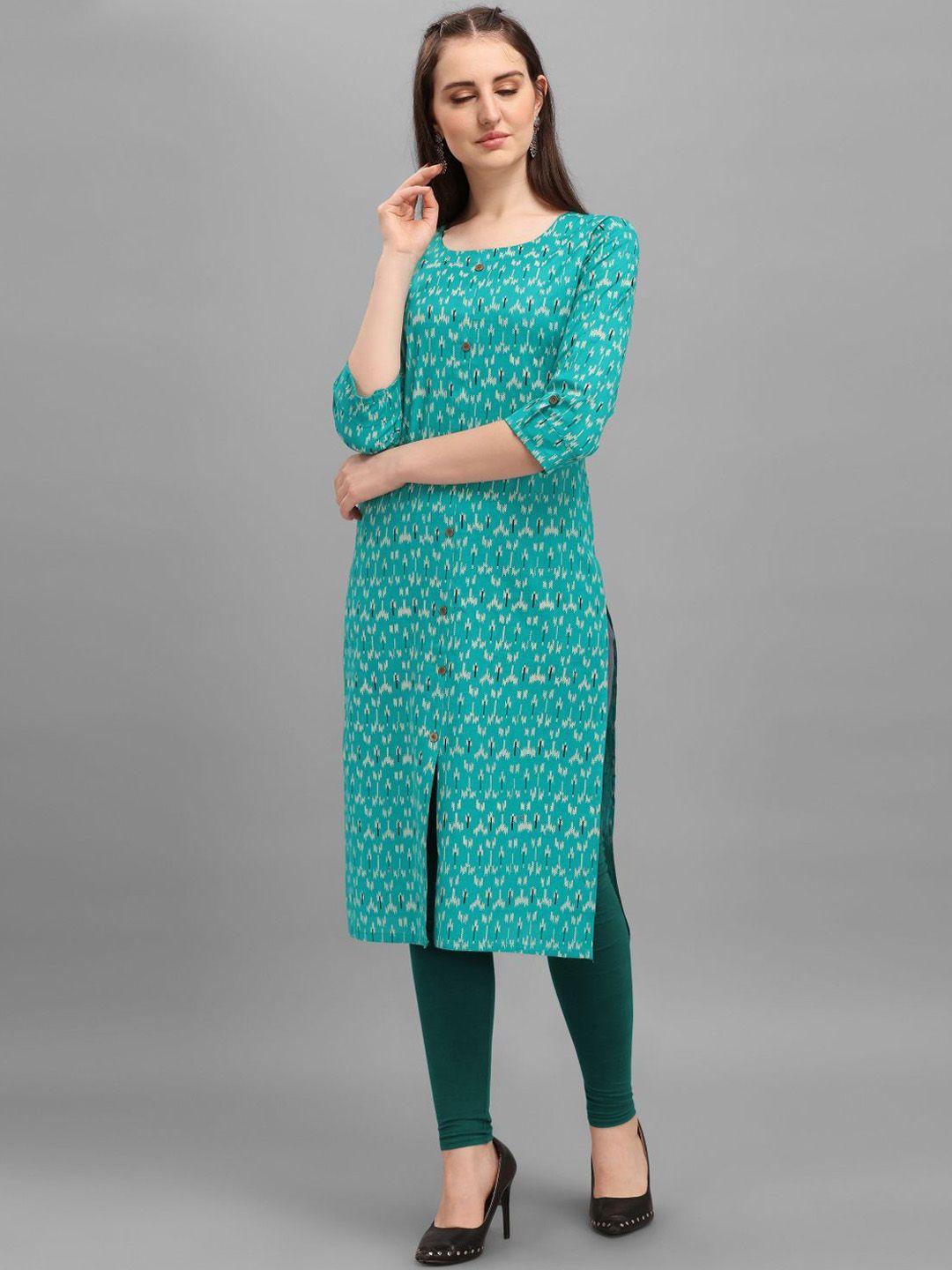 deetya arts ethnic motifs printed pure cotton kurta