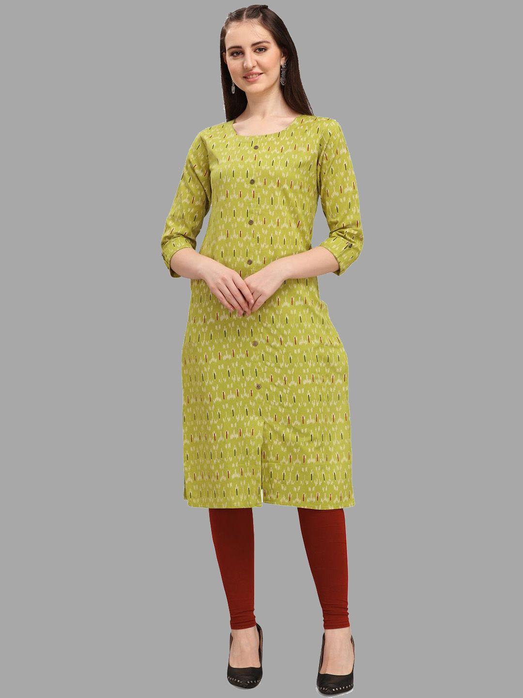 deetya arts geometric printed straight kurta