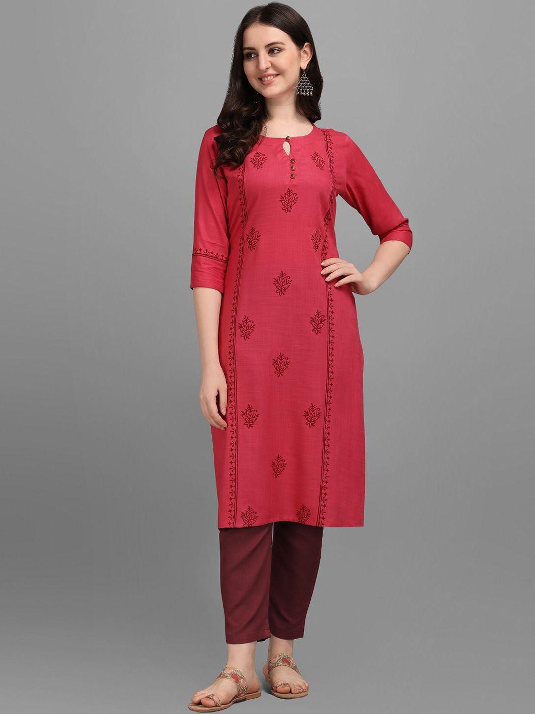 deetya arts keyhole neck ethnic motifs printed kurta