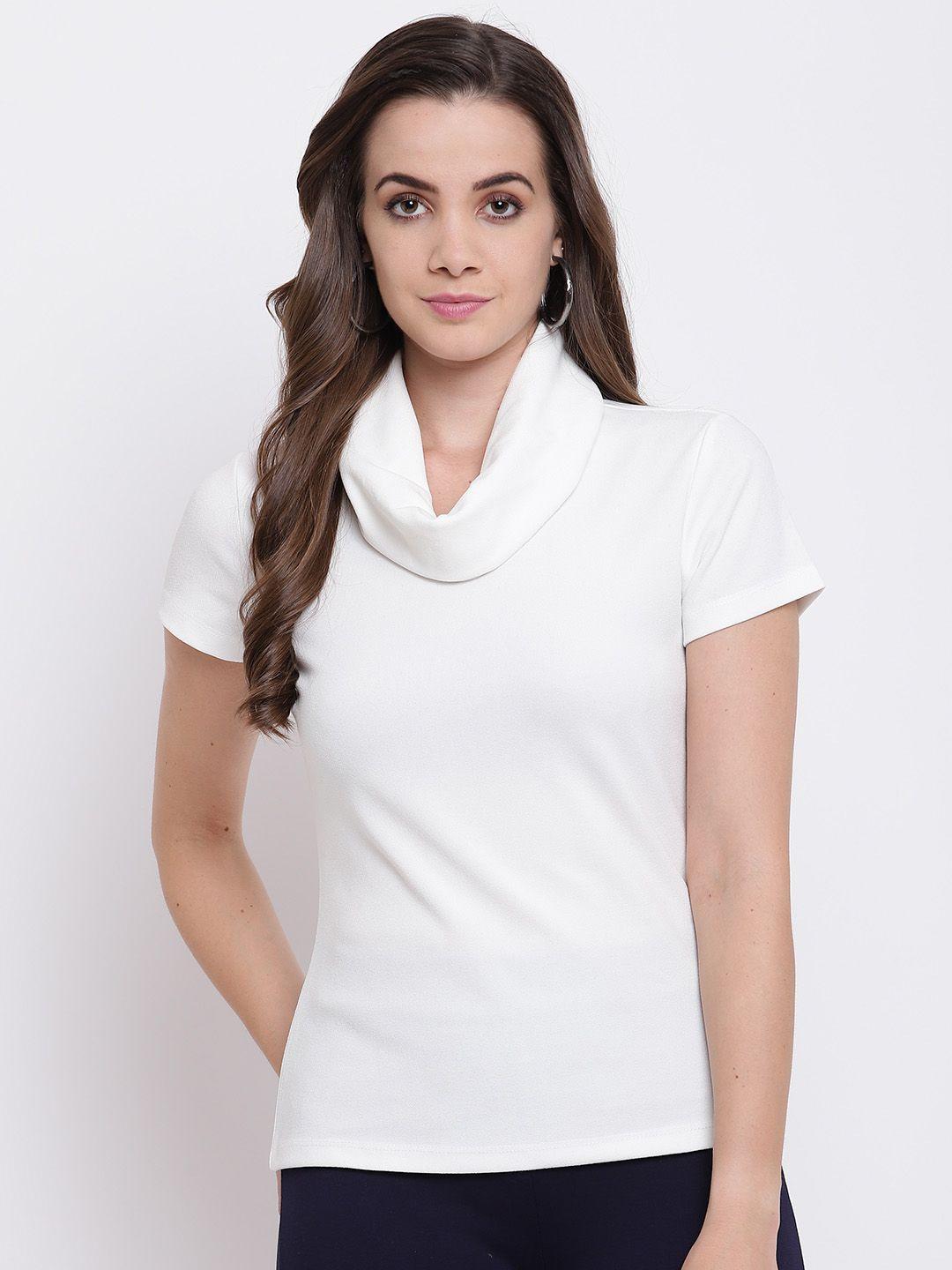 deewa women off-white solid top
