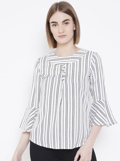 deewa white striped top