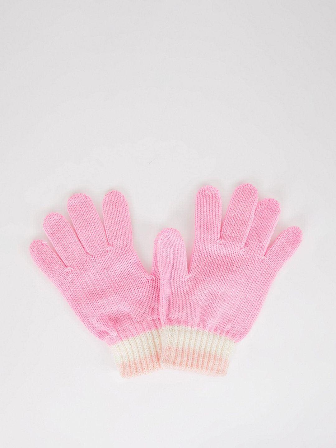 defacto solid knitted gloves
