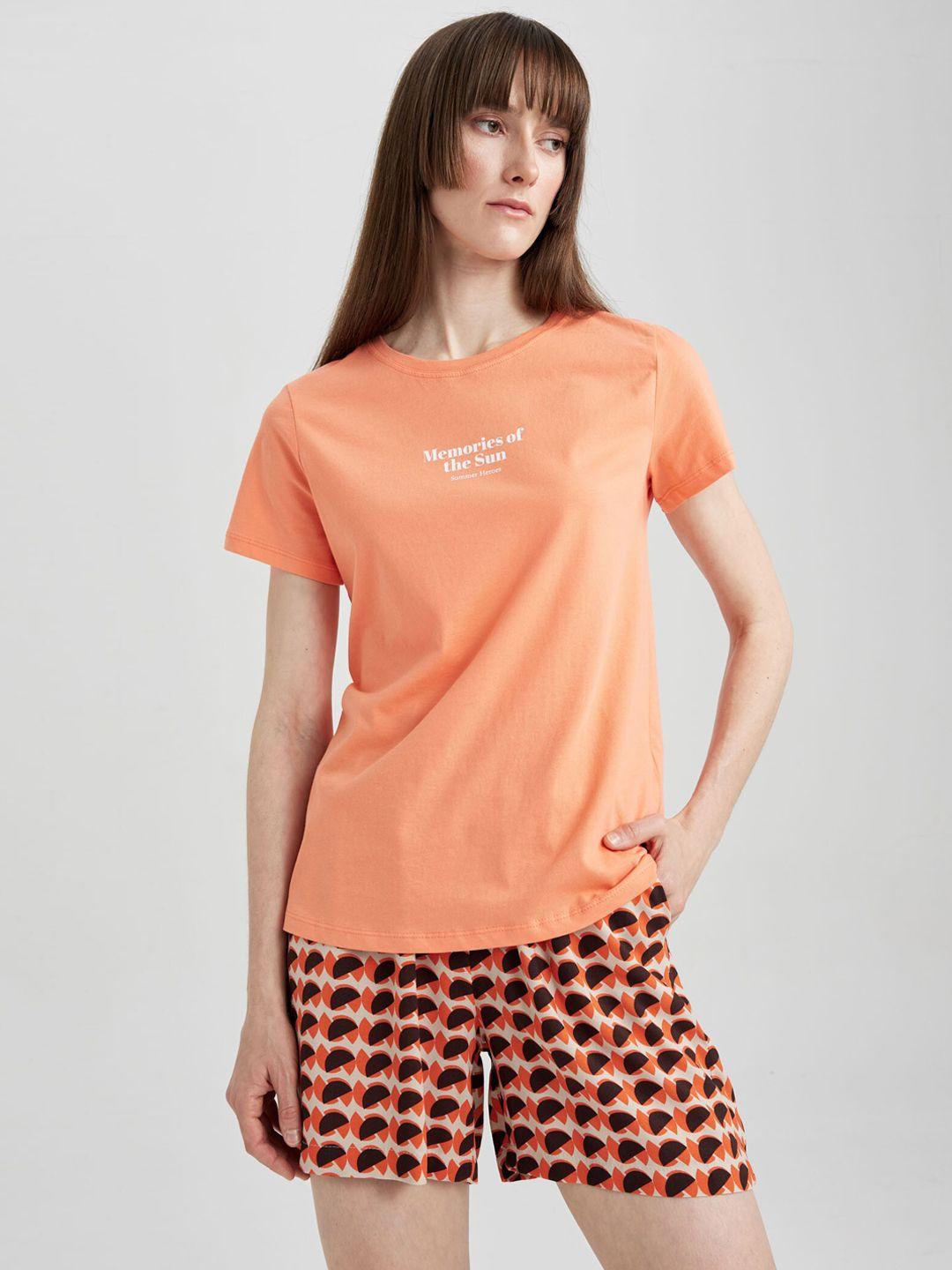 defacto women geometric printed shorts