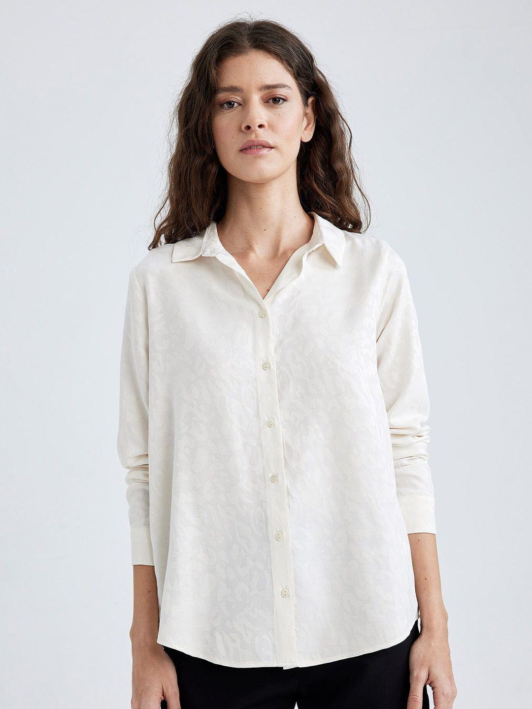 defacto abstract printed casual shirt