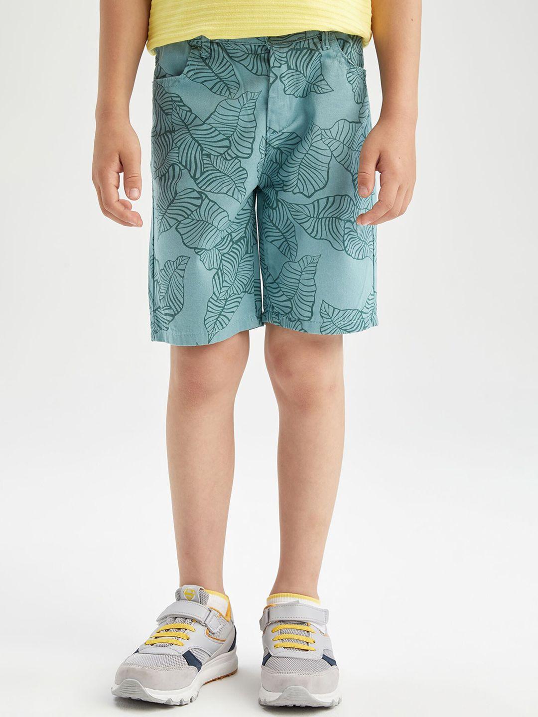 defacto boys conversational printed cotton chino shorts