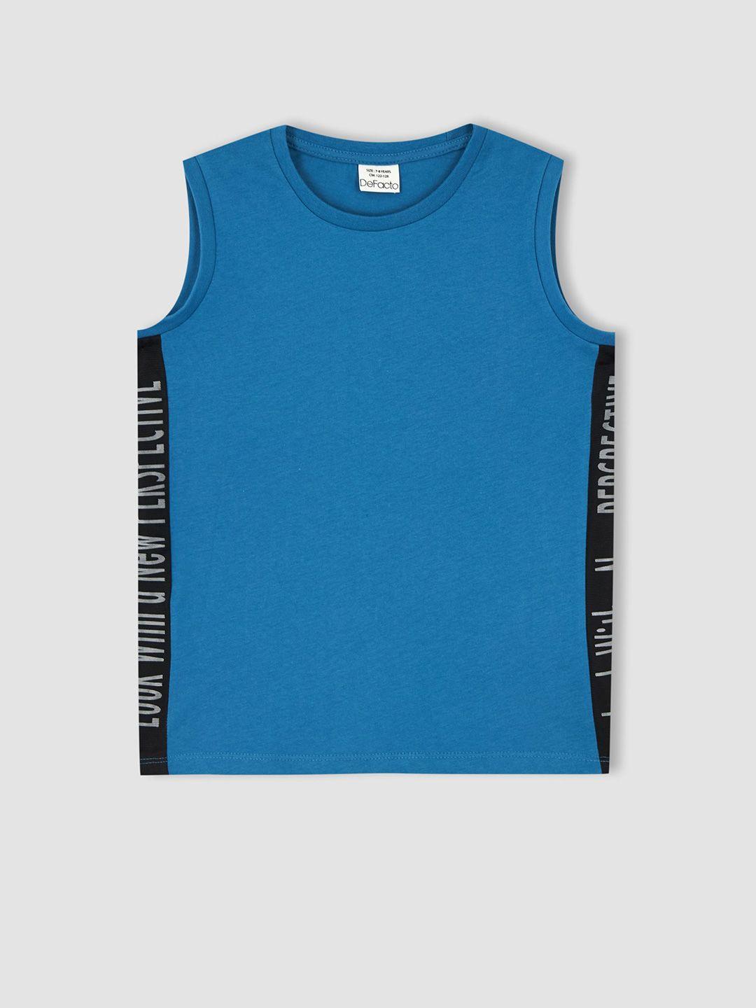 defacto boys cotton sleeveless  t-shirt