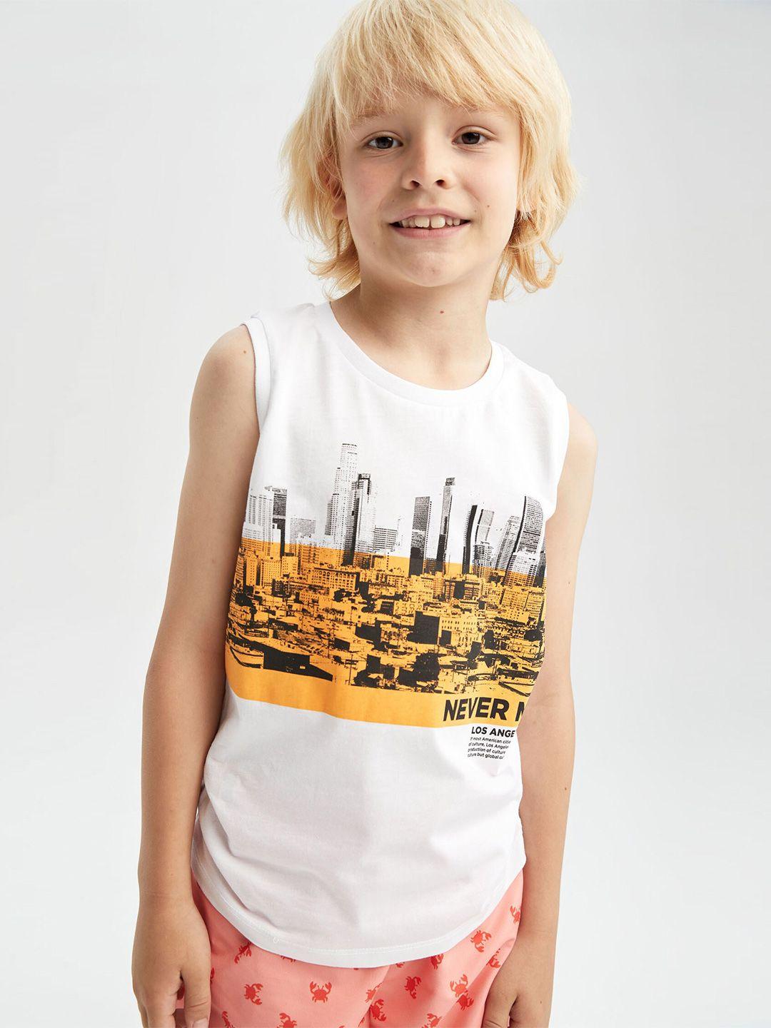 defacto boys graphic printed cotton t-shirt