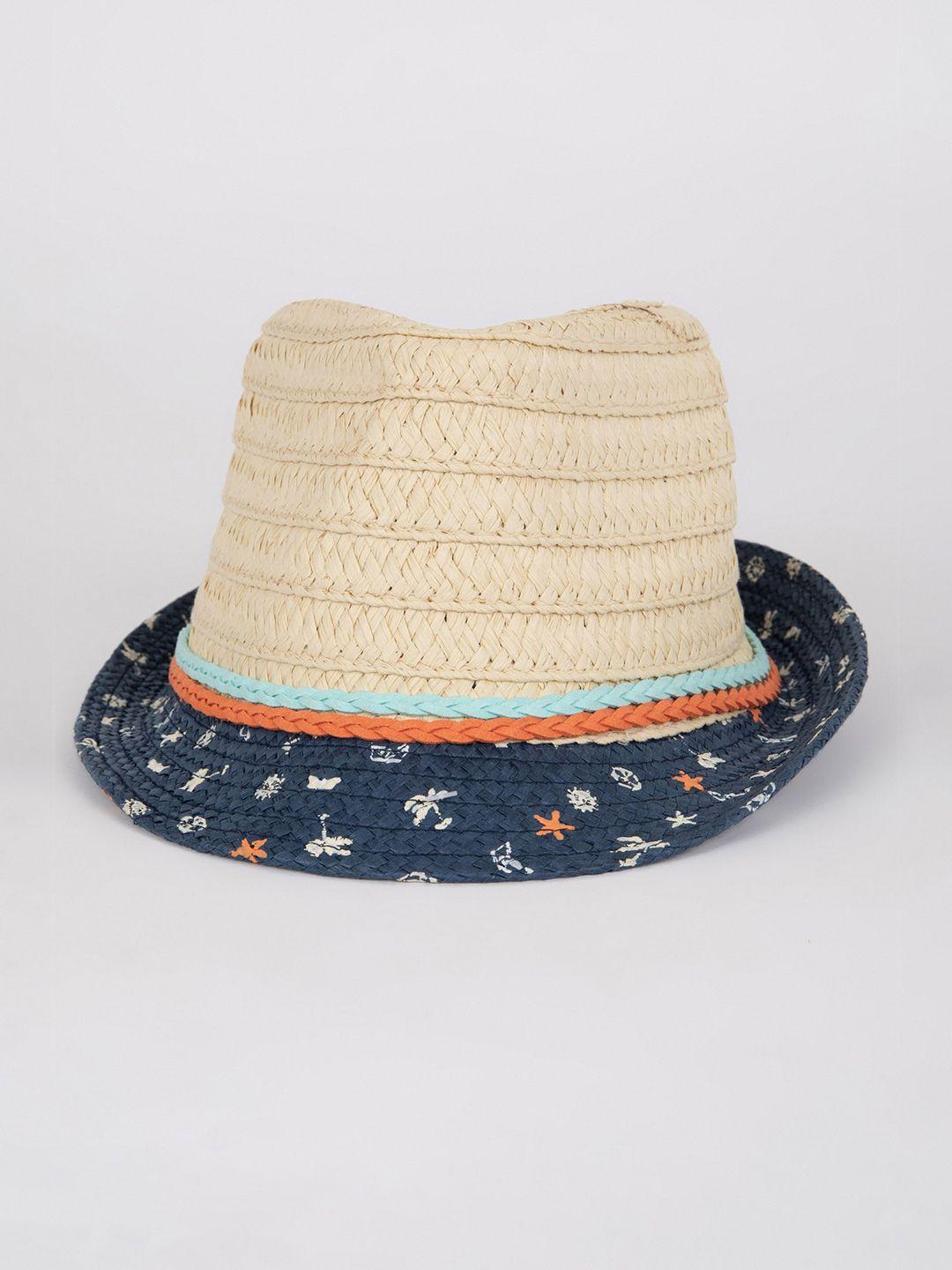 defacto boys printed braided fedora