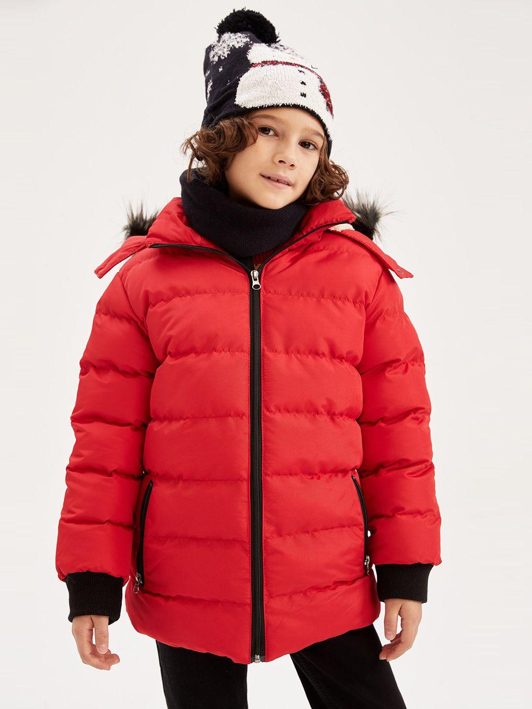 defacto boys red puffer jacket