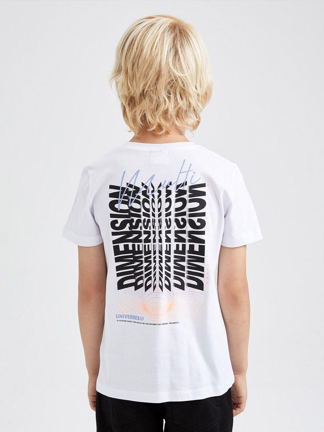 defacto boys typography printed t-shirt