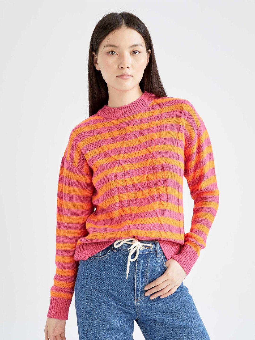 defacto cable knit pullover