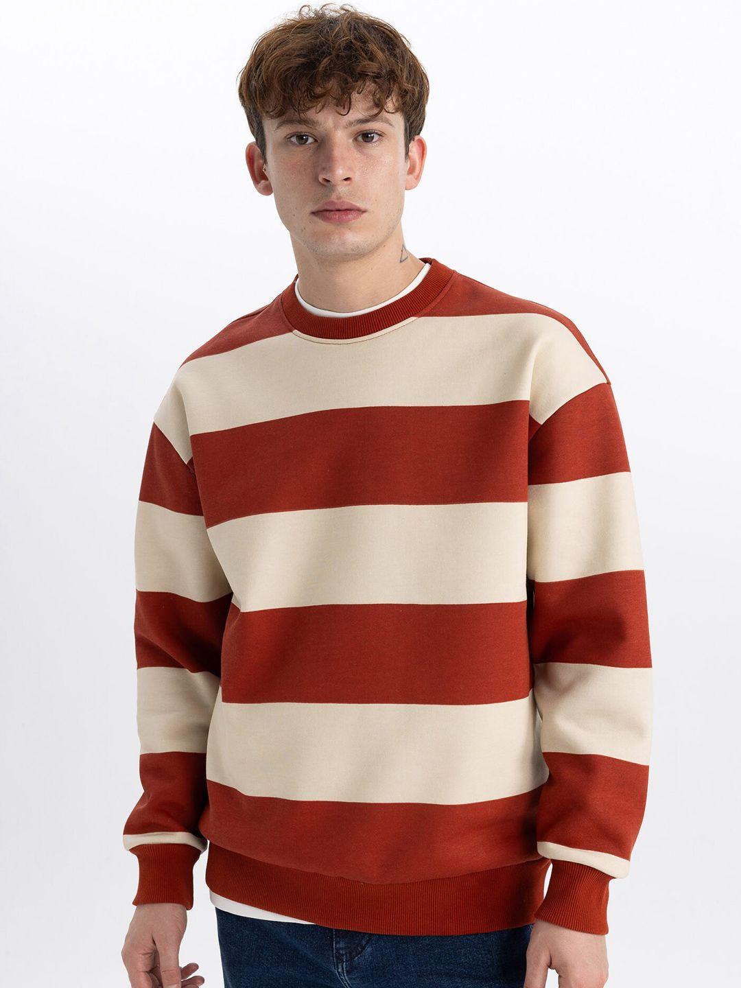 defacto colourblocked cotton pullover sweatshirt