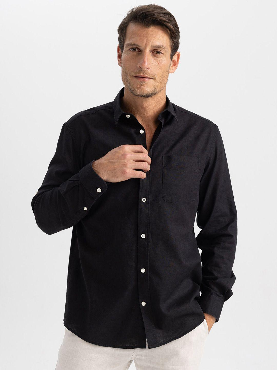 defacto cotton linen casual shirt