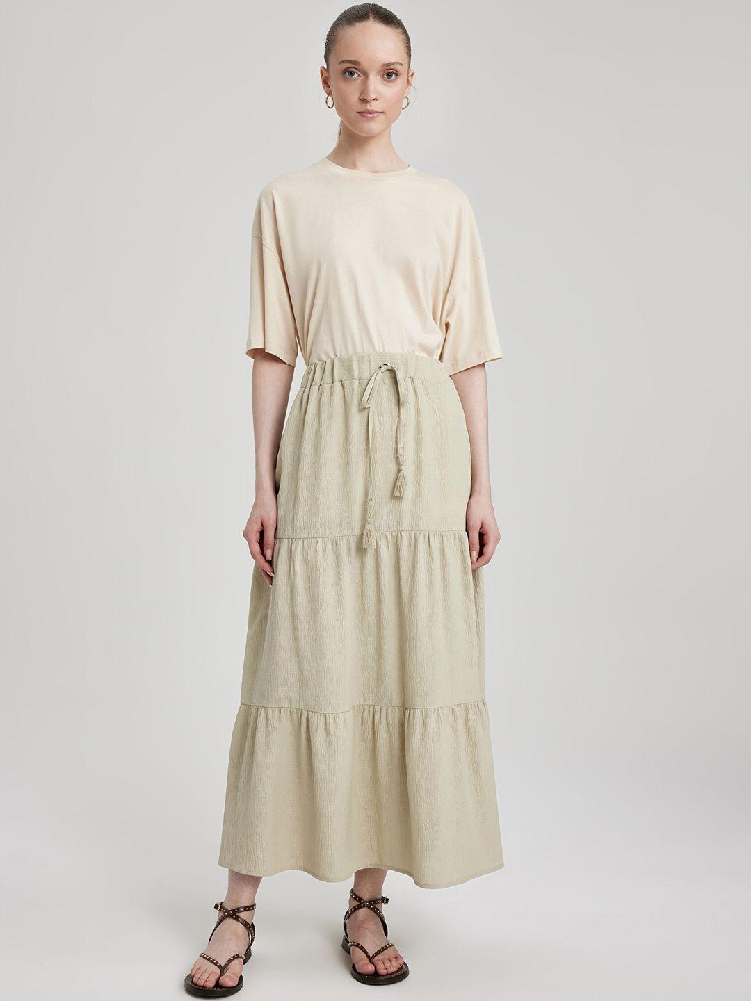 defacto flared maxi skirt