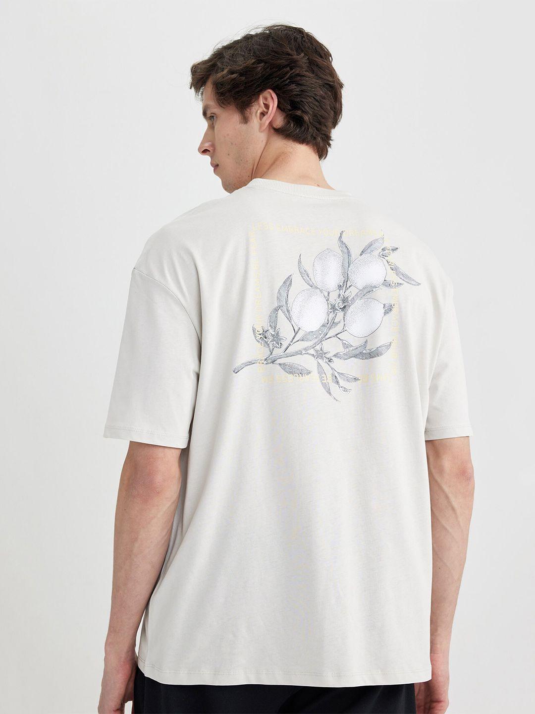 defacto floral printed regular cotton t-shirt