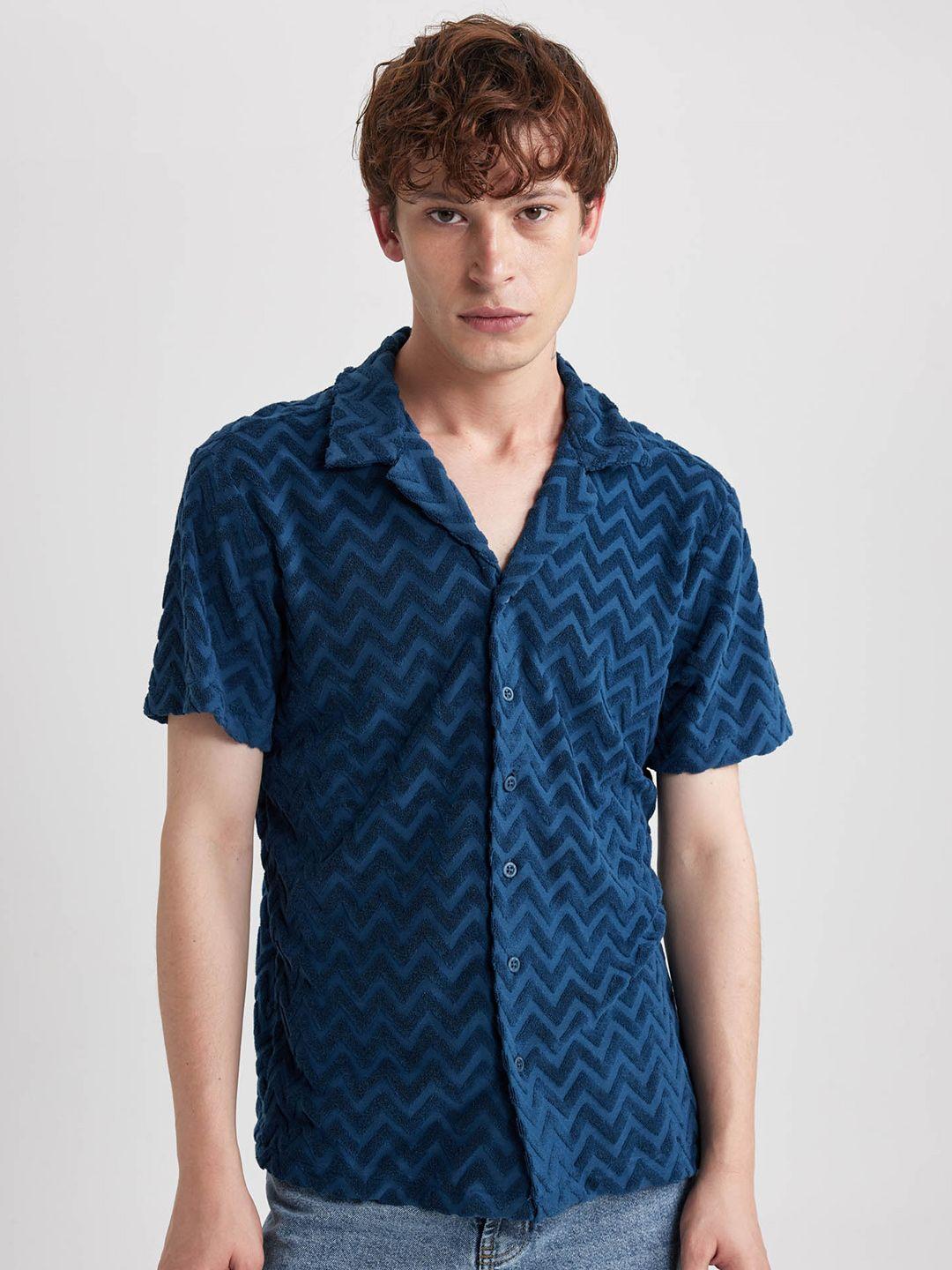 defacto geometric printed casual shirt