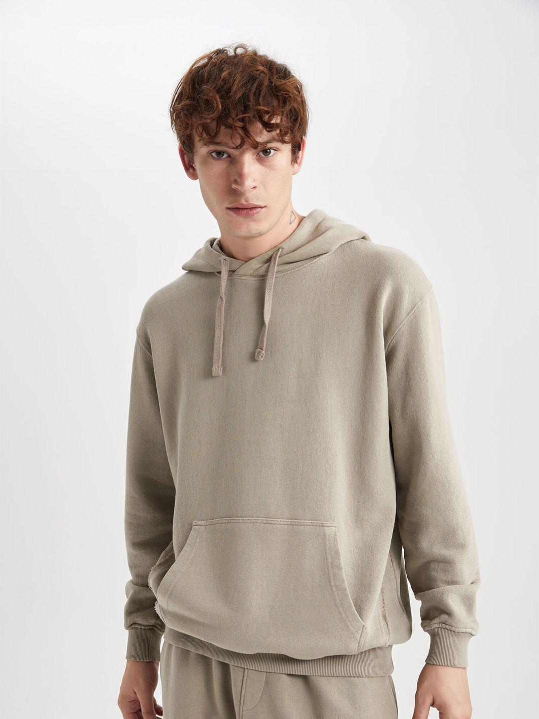 defacto hooded cotton pullover