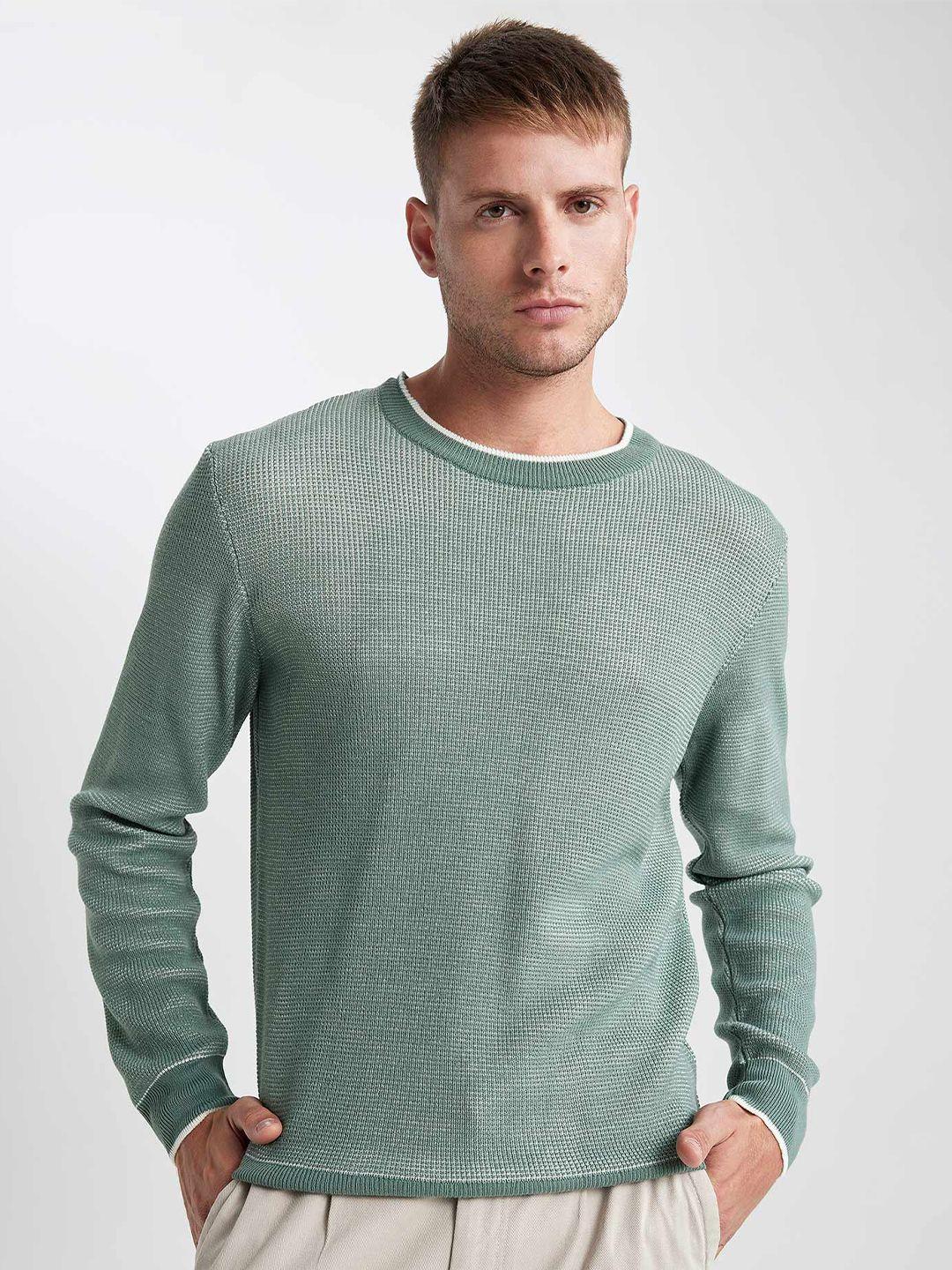 defacto long sleeves ribbed acrylic pullover