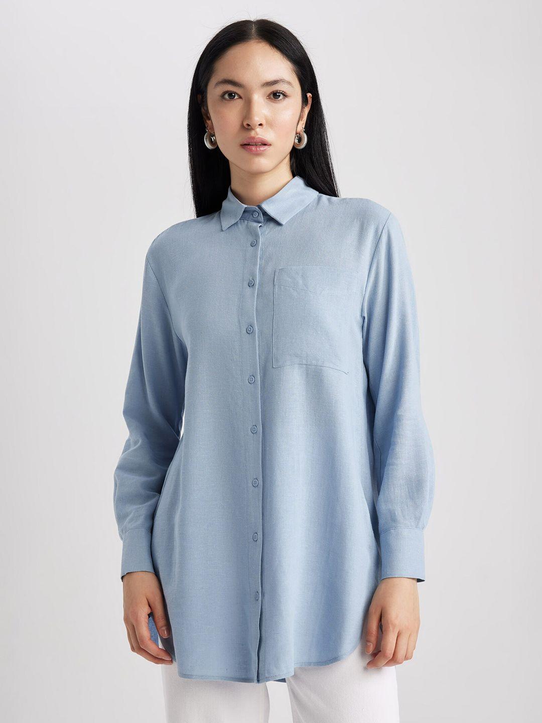 defacto longline casual shirt