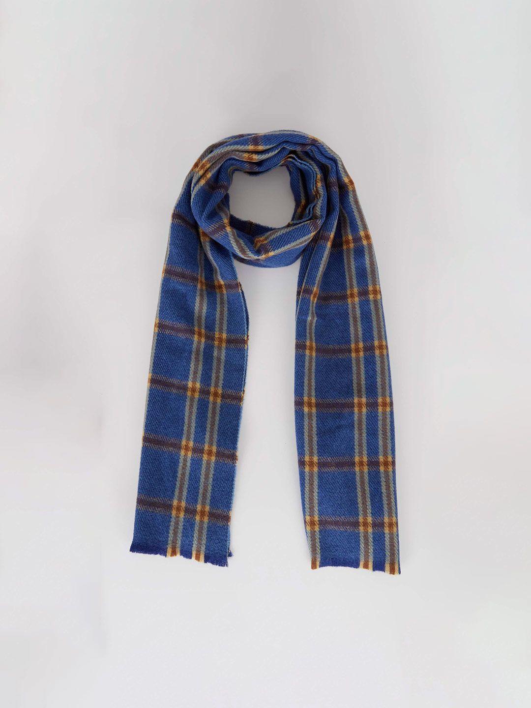 defacto men checked acrylic scarf