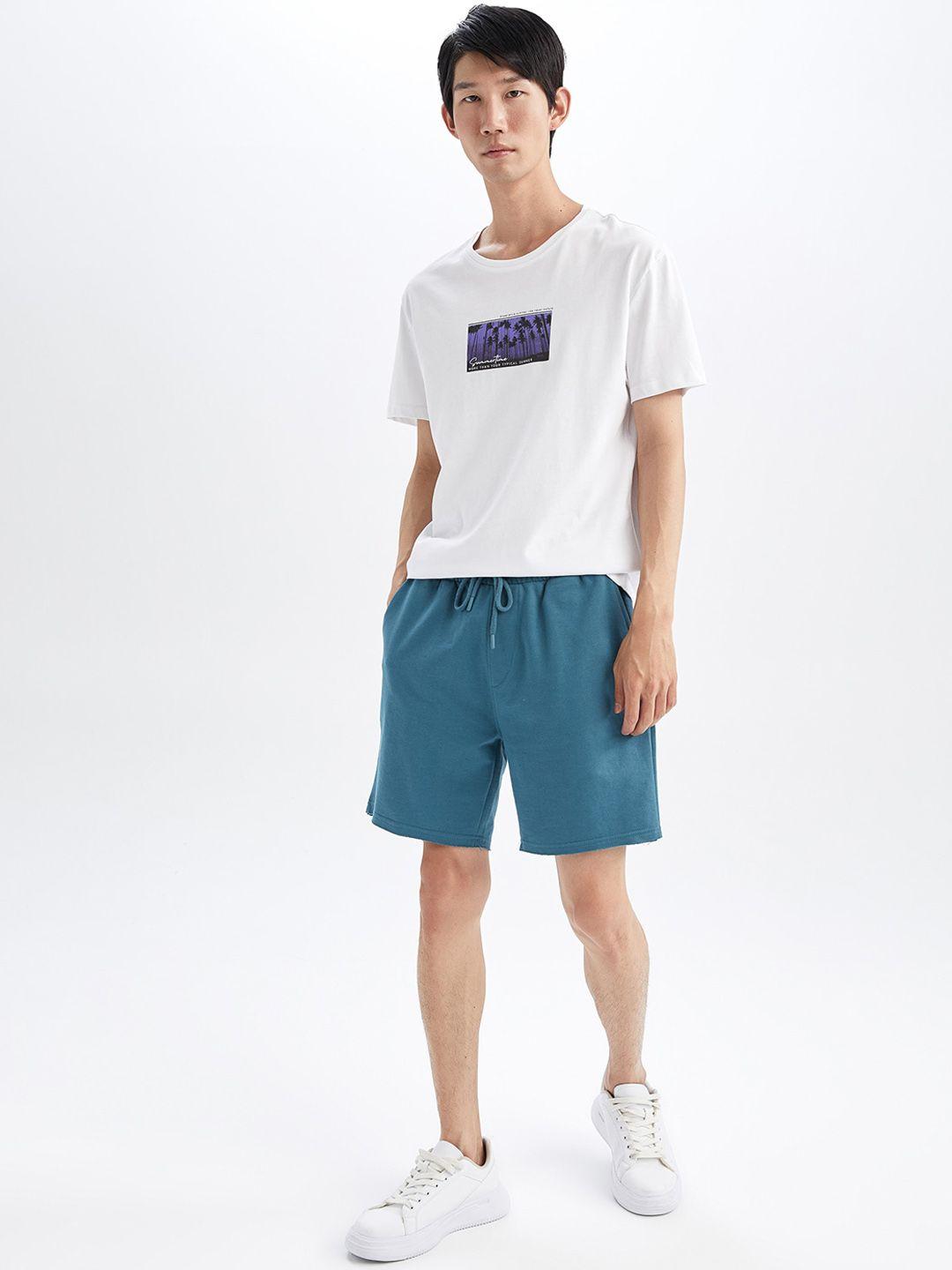 defacto men mid-rise sports shorts