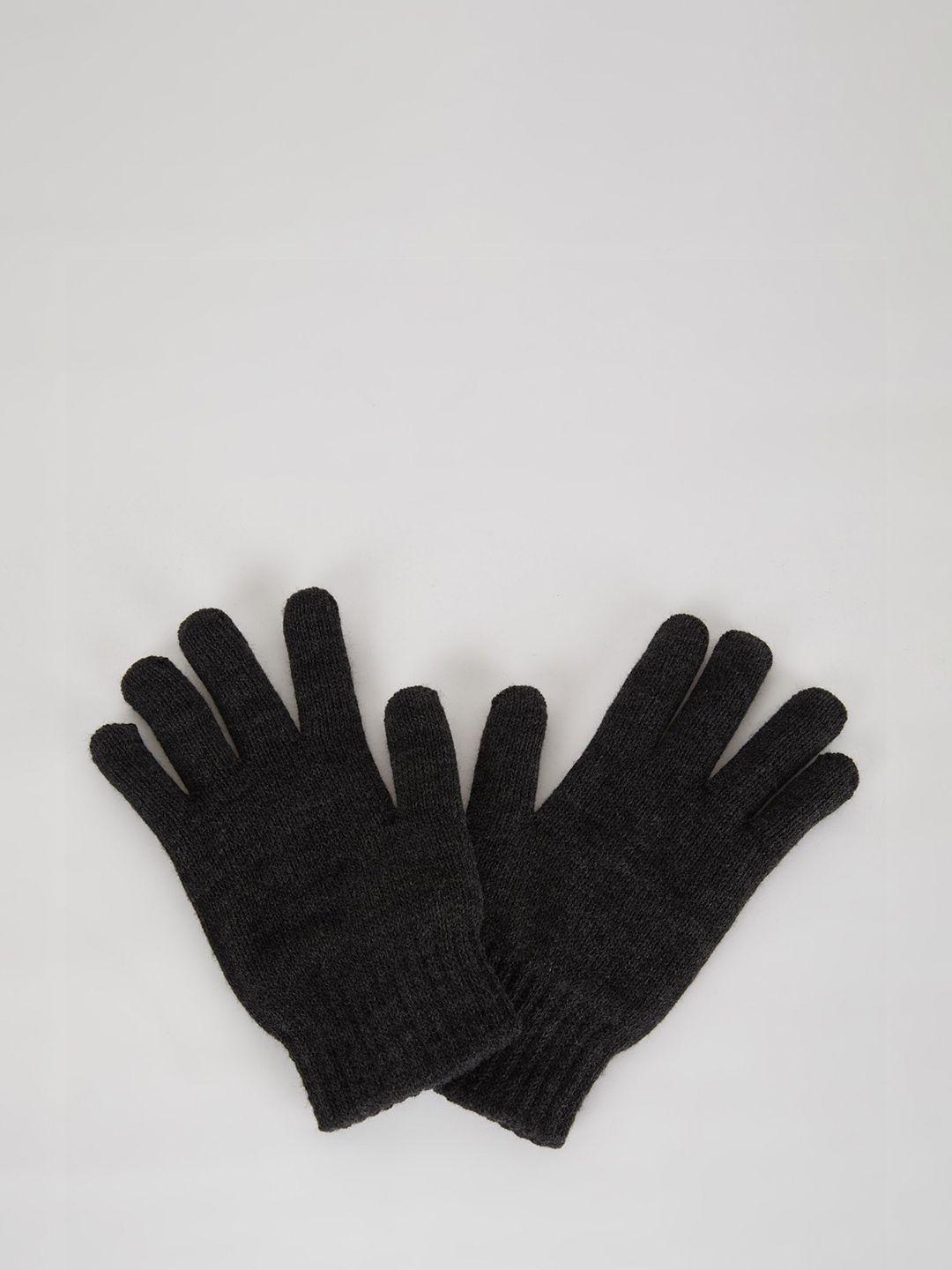 defacto men winter acrylic hand gloves