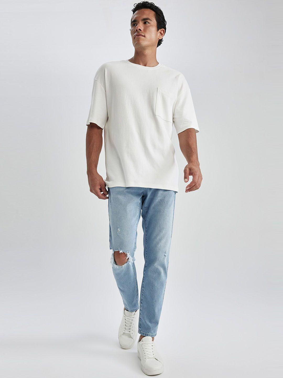 defacto mid rise midly distressed stretchable jeans