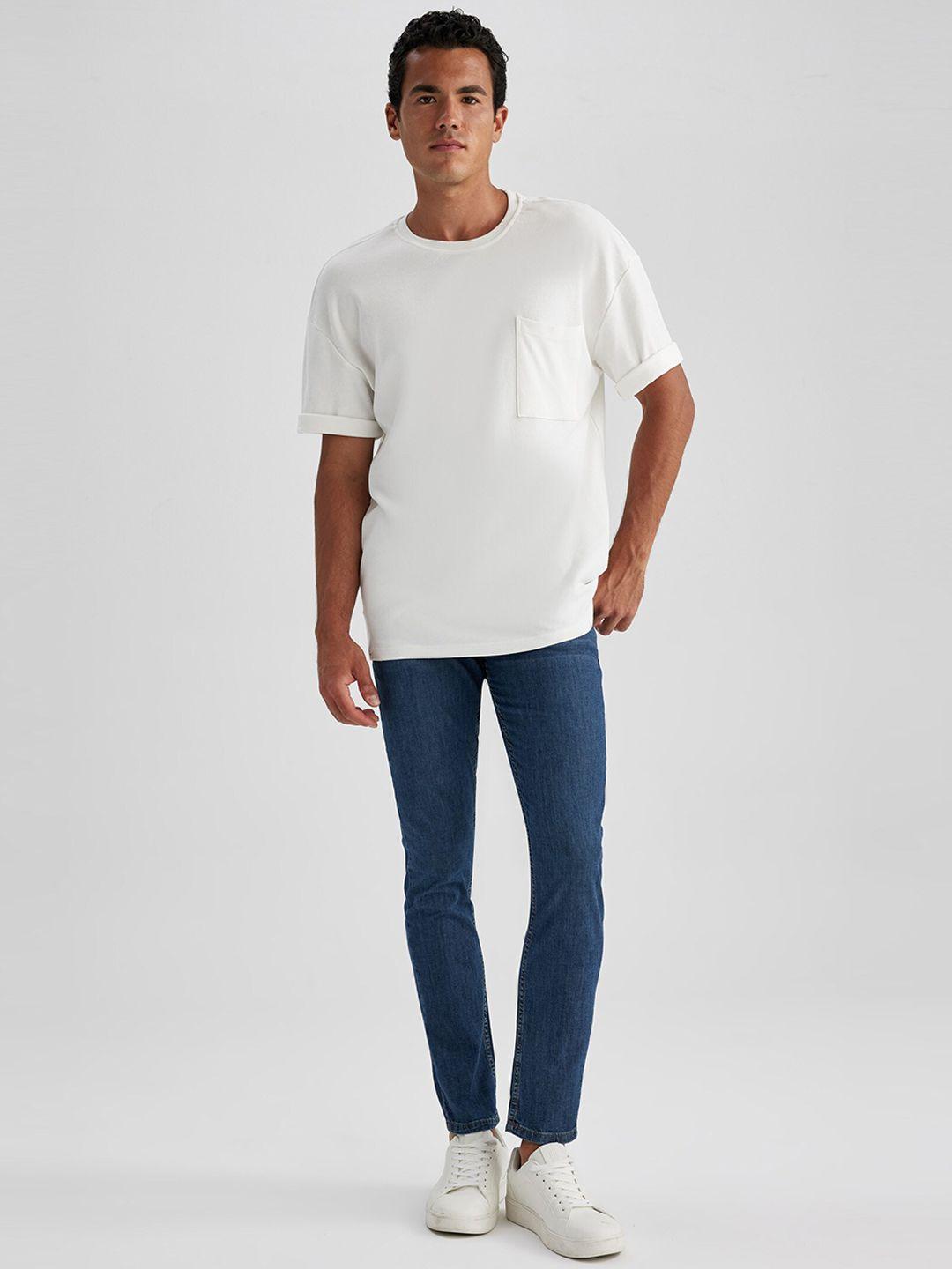 defacto mid rise plain stretchable jeans