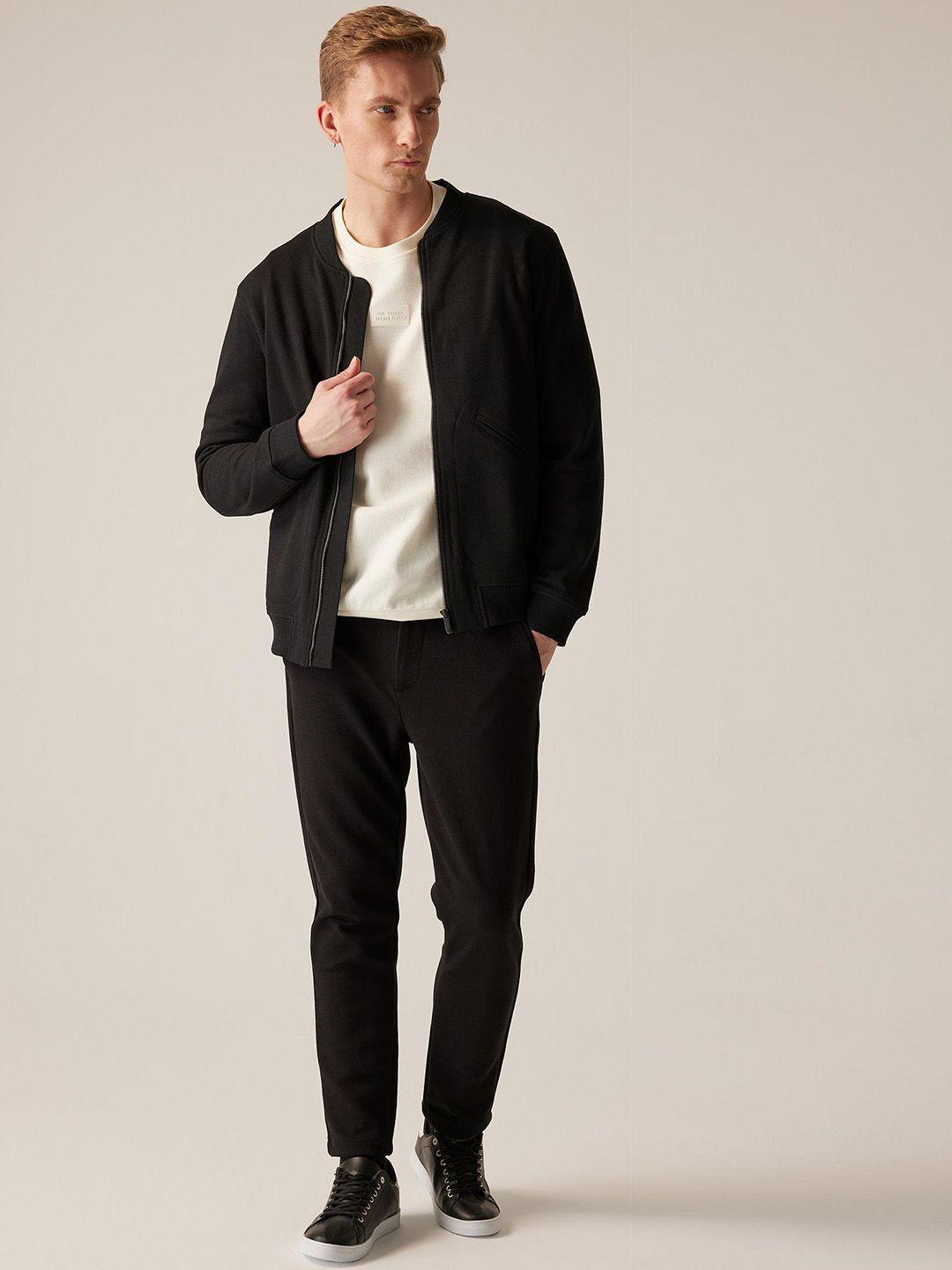 defacto mock collar bomber jacket