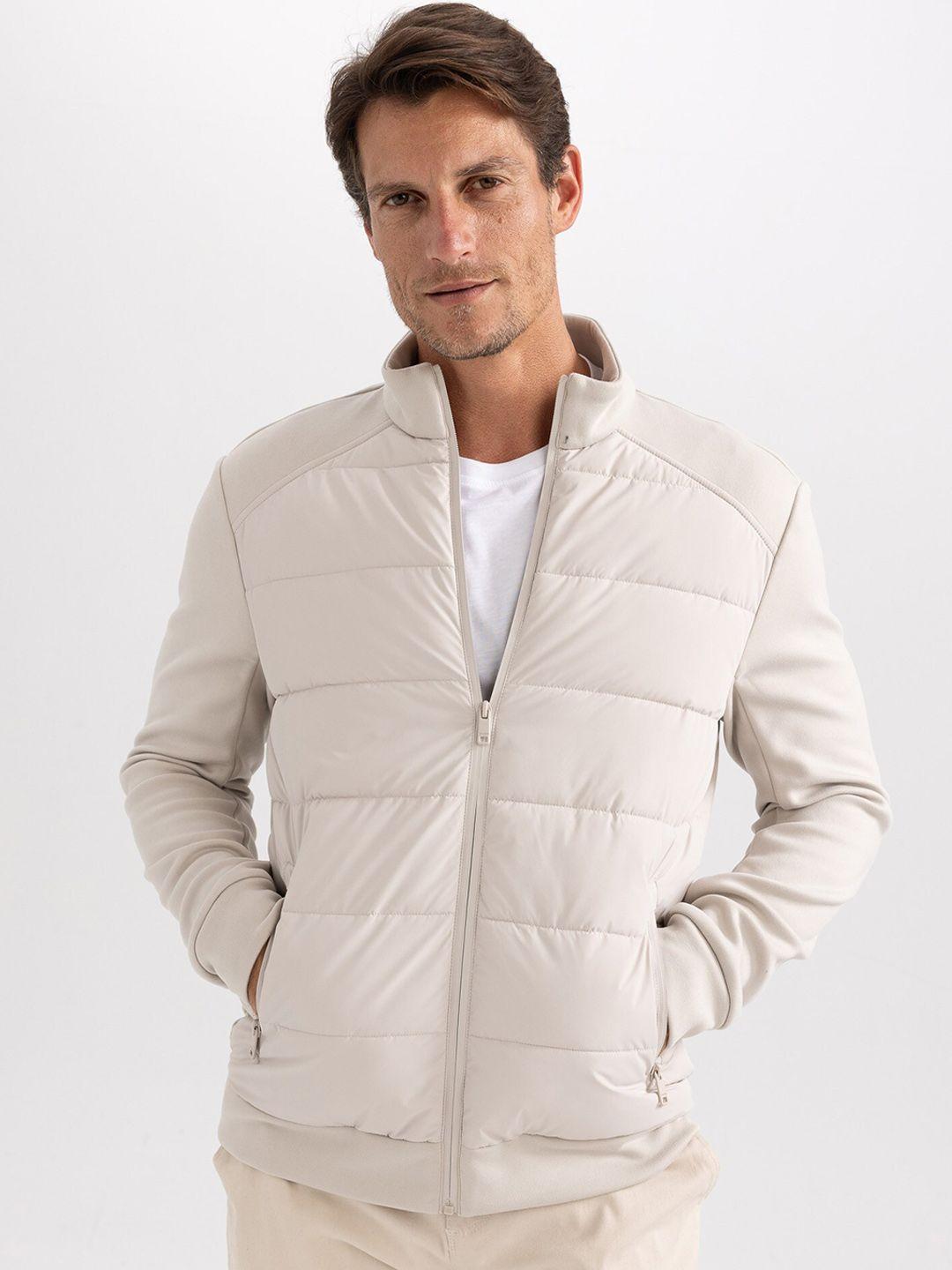 defacto mock collar padded jacket