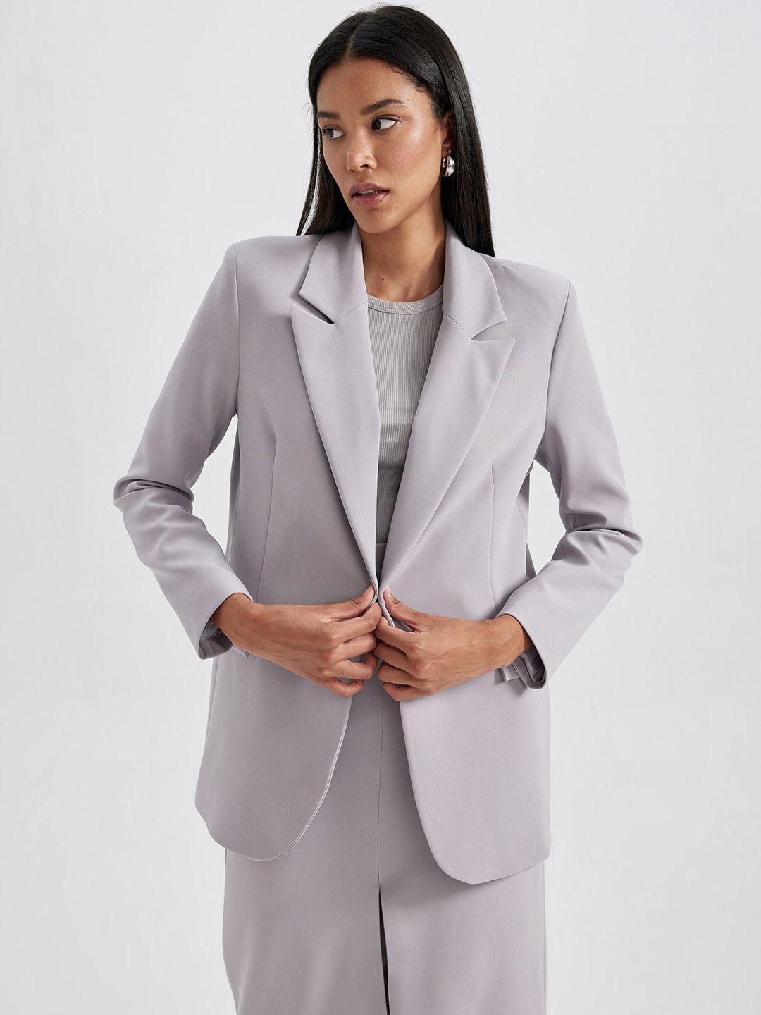 defacto notched lapel single breasted blazers