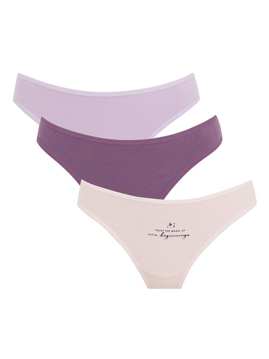 defacto pack of 3 mid-rise basic briefs 233448651
