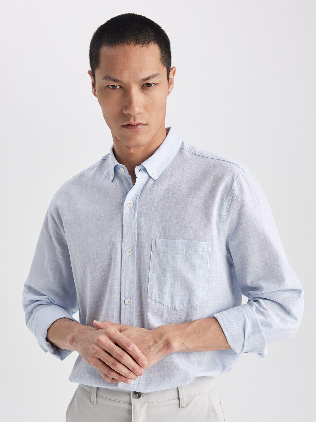 defacto pure cotton opaque casual shirt