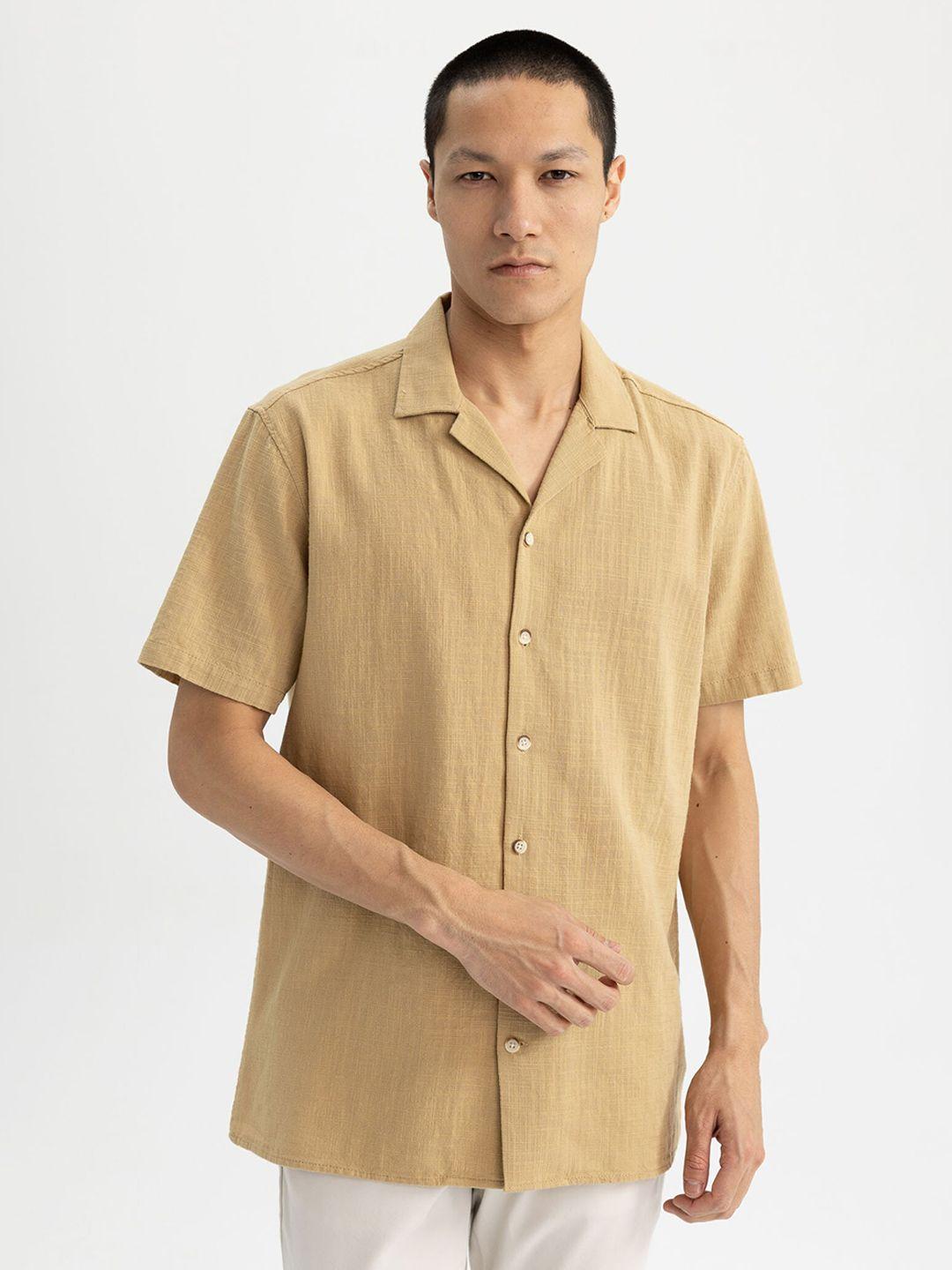 defacto regular fit pure cotton casual shirt