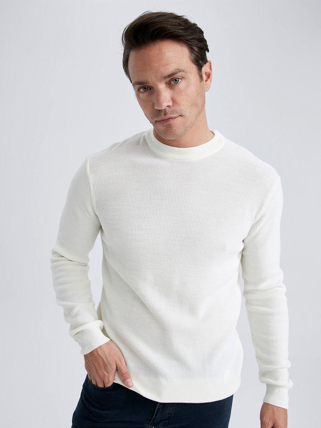 defacto ribbed acrylic pullover sweater