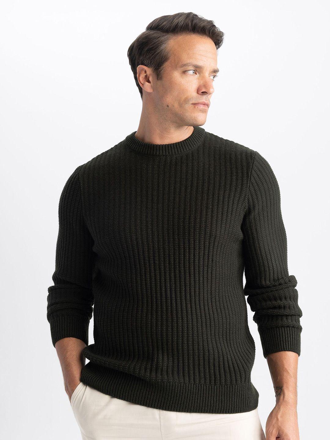 defacto ribbed acrylic pullover sweater