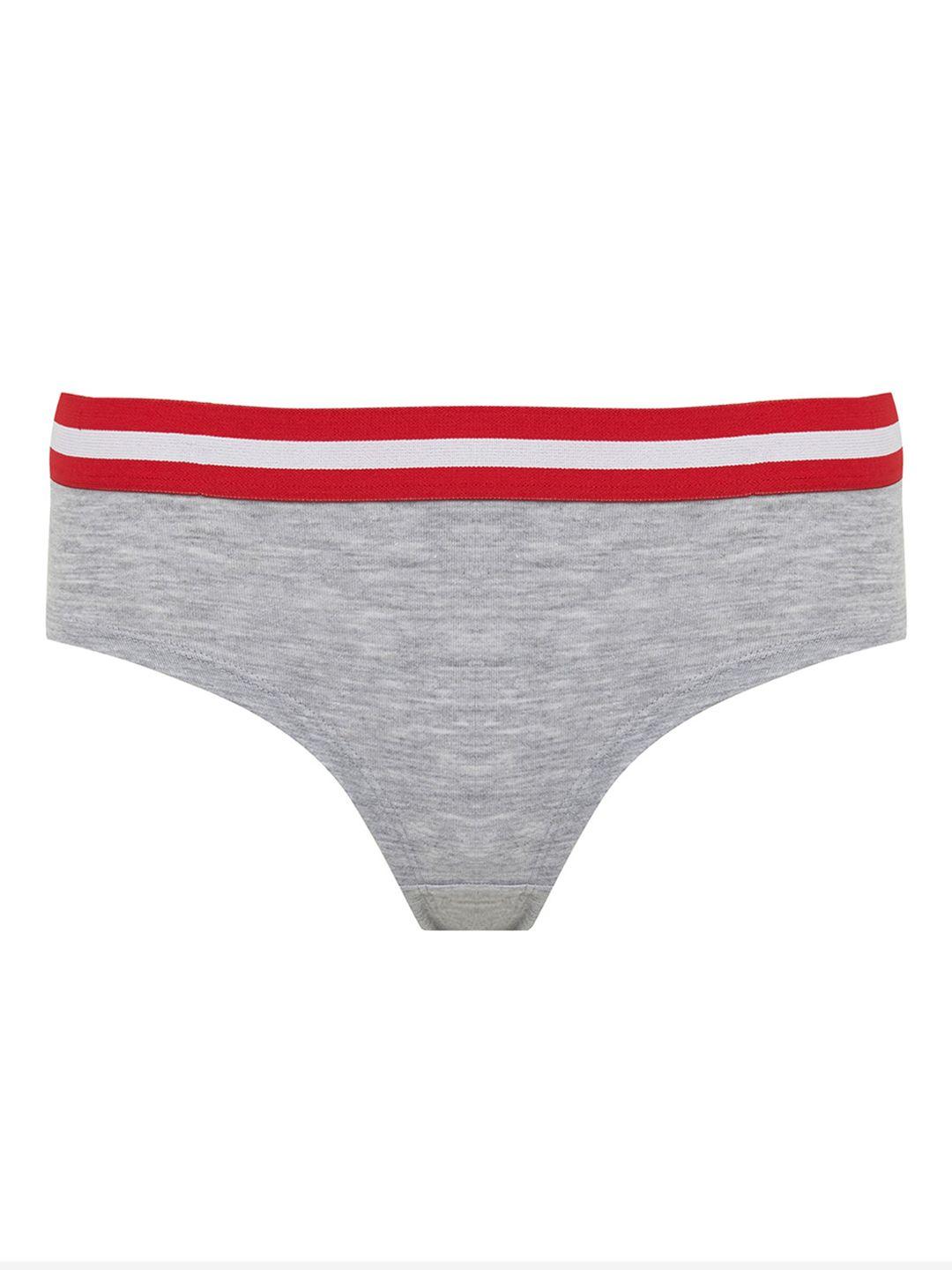 defacto ribbed mid-rise briefs