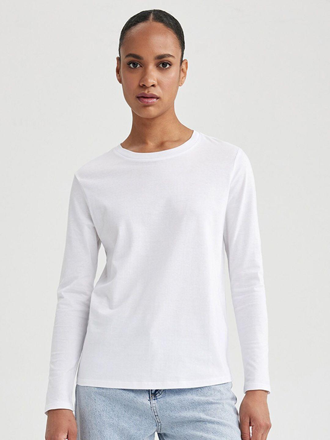 defacto round neck cotton regular t-shirt