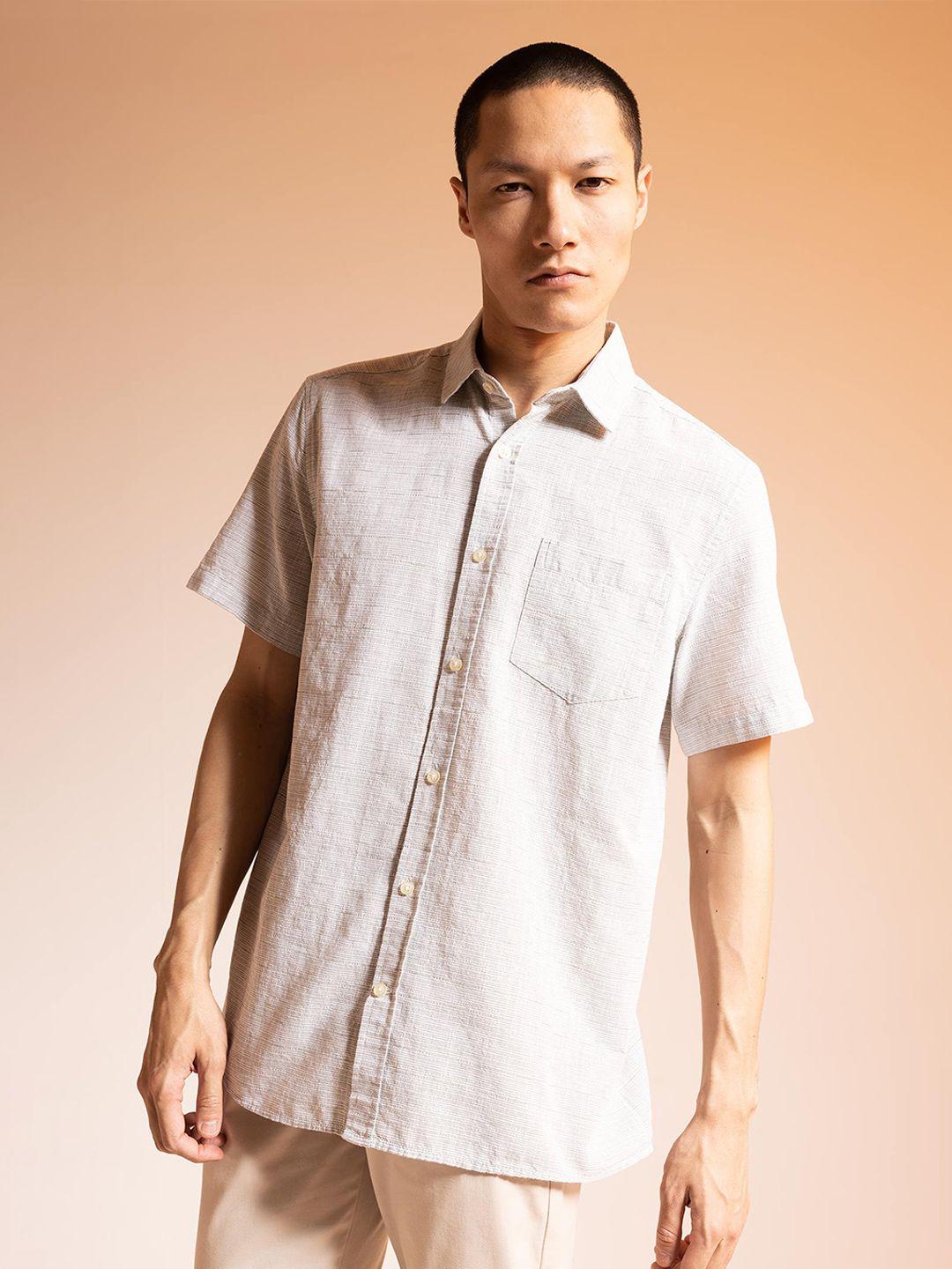 defacto short sleeves pure cotton casual shirt