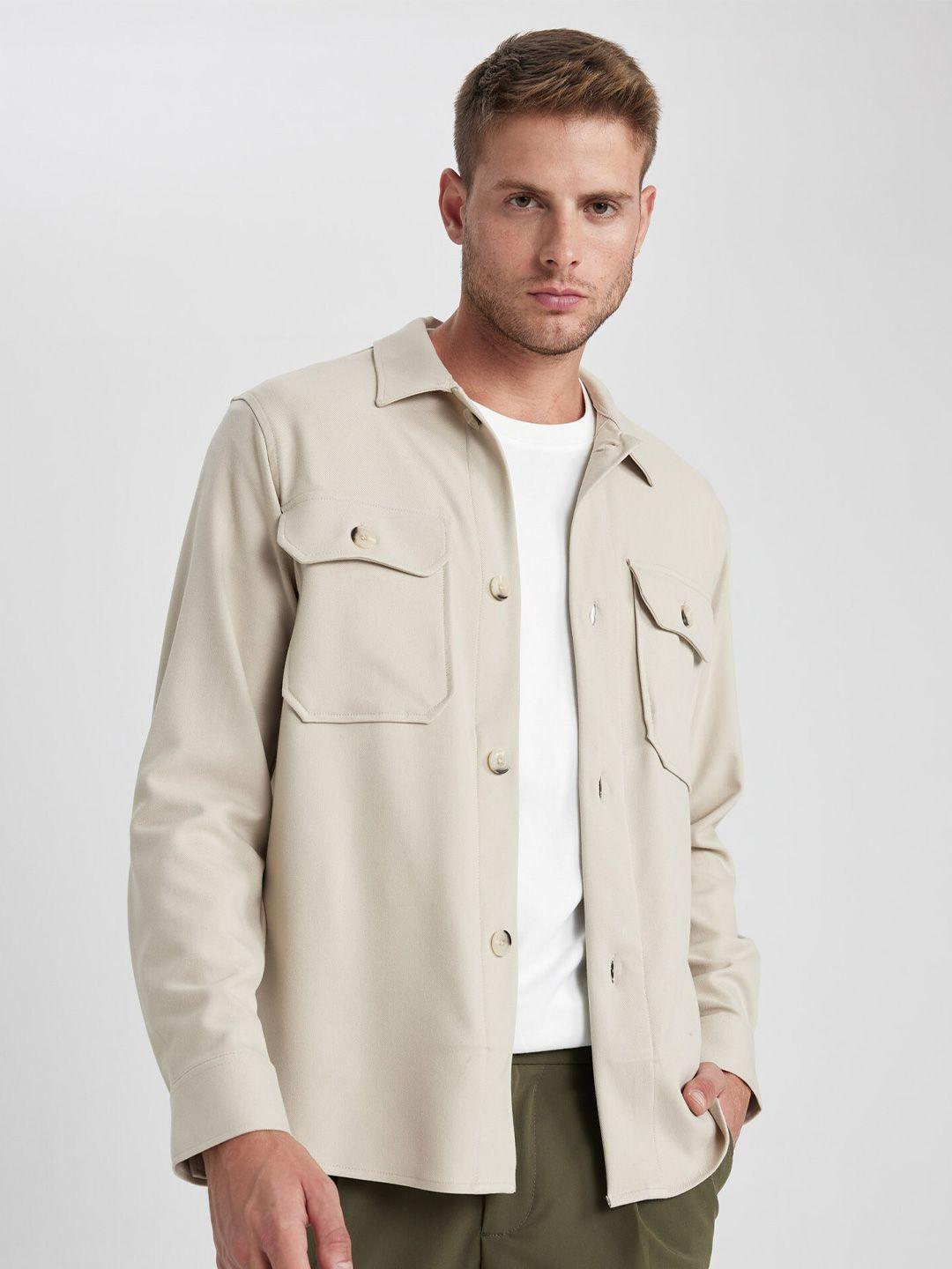 defacto spread collar casual shacket