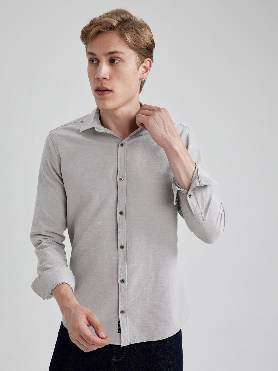 defacto spread collar opaque casual shirt