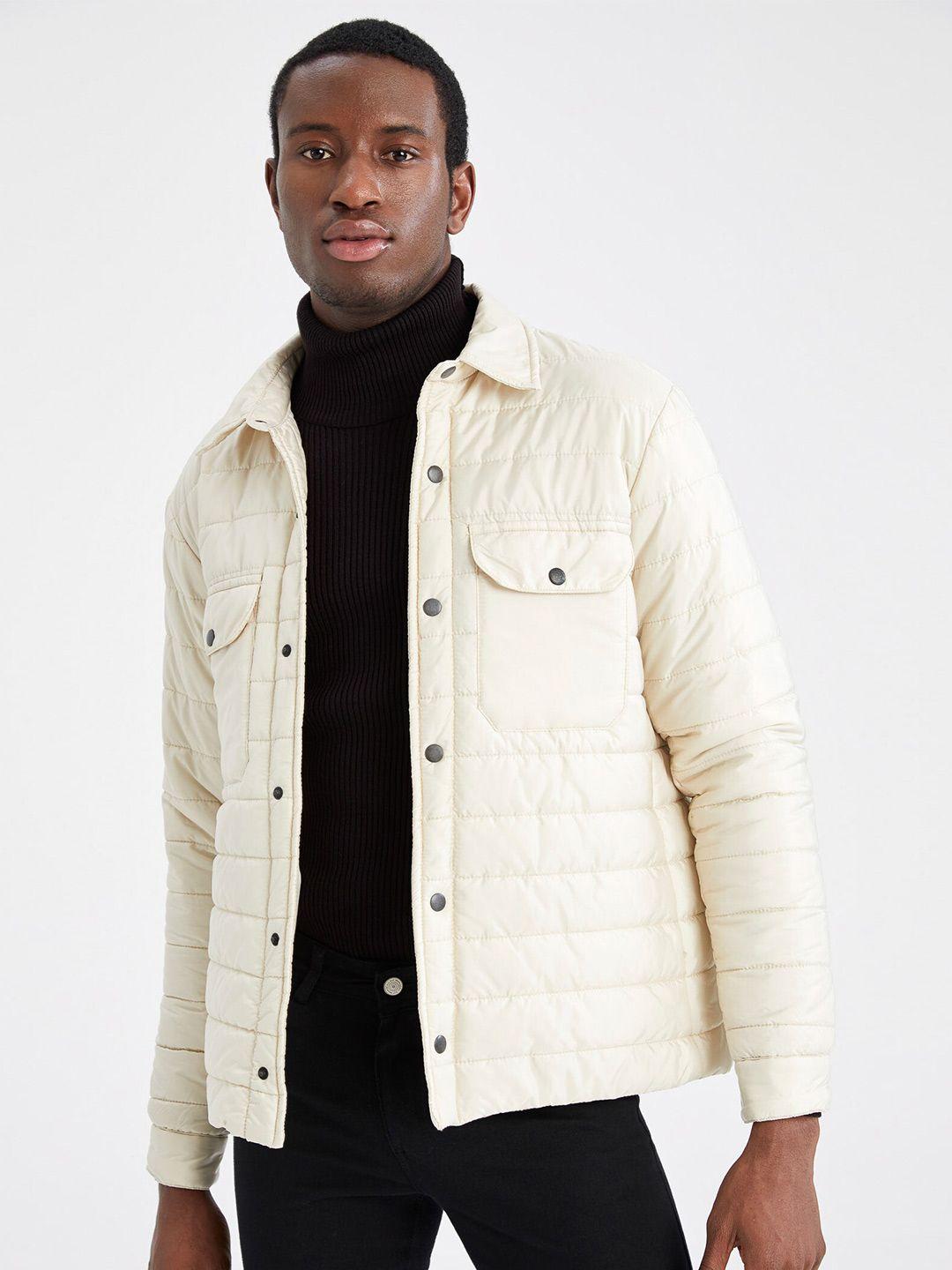 defacto spread collar puffer jacket