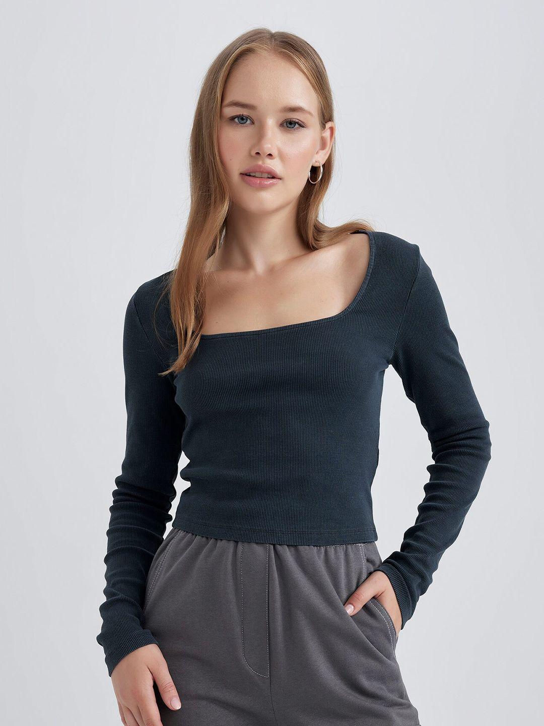 defacto square neck ribbed top