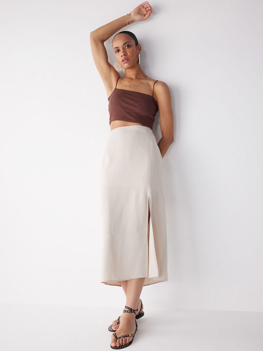 defacto straight midi length skirt