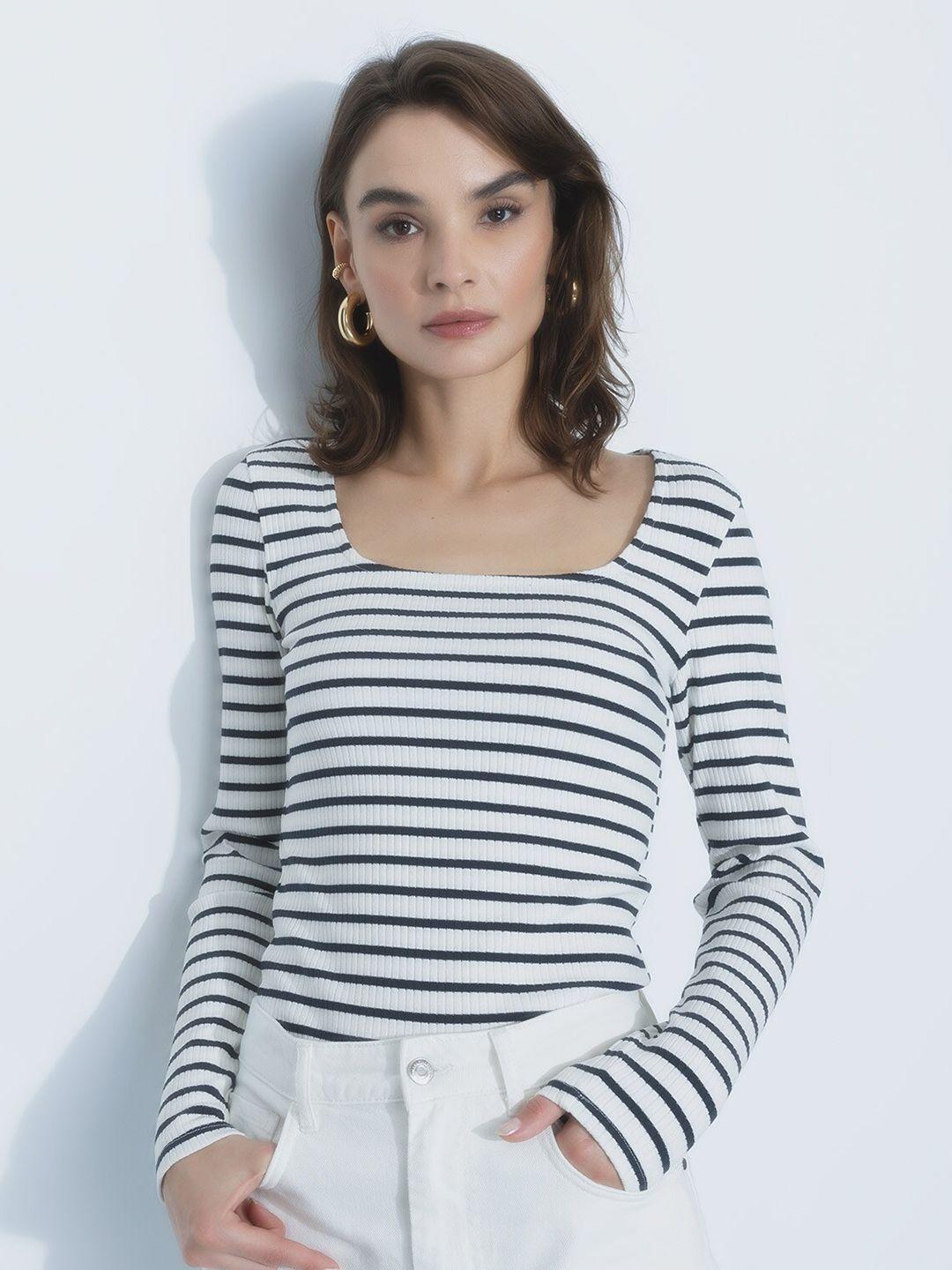 defacto striped long sleeves t-shirt