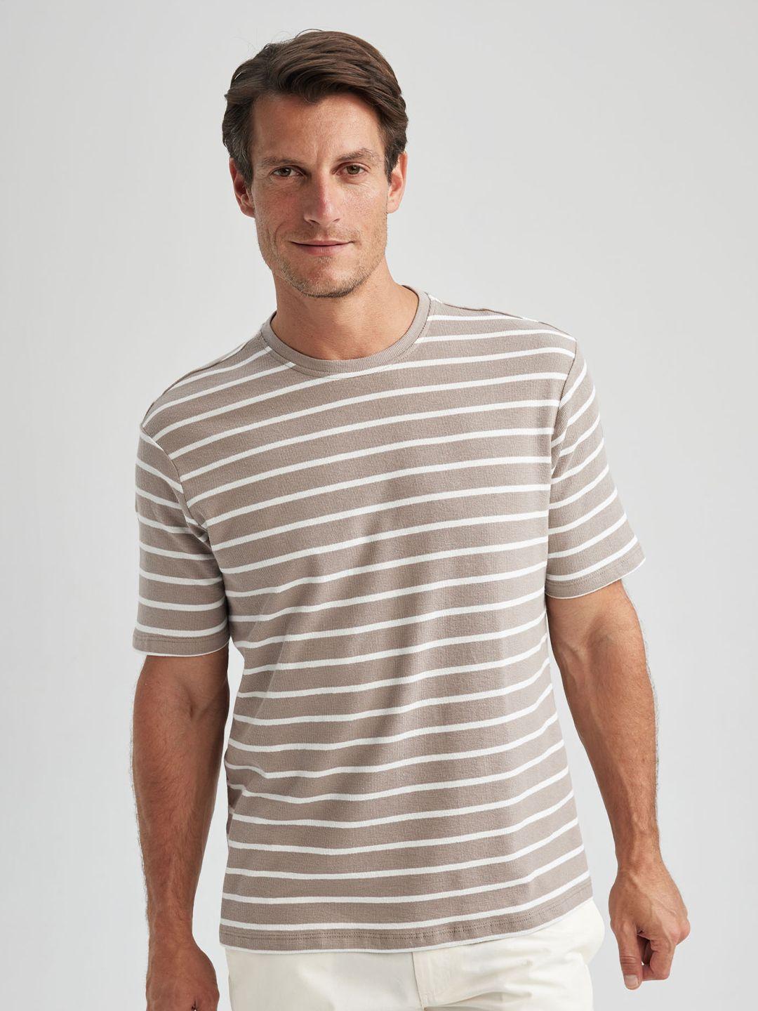 defacto striped round neck t-shirt