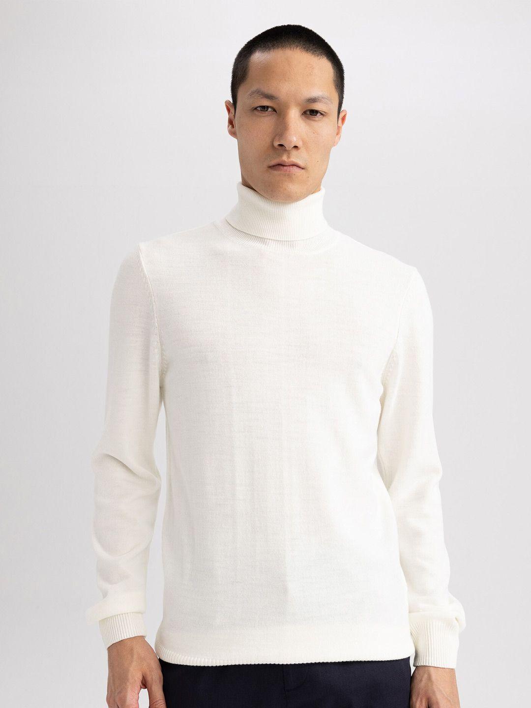 defacto turtle neck ribbed pullover