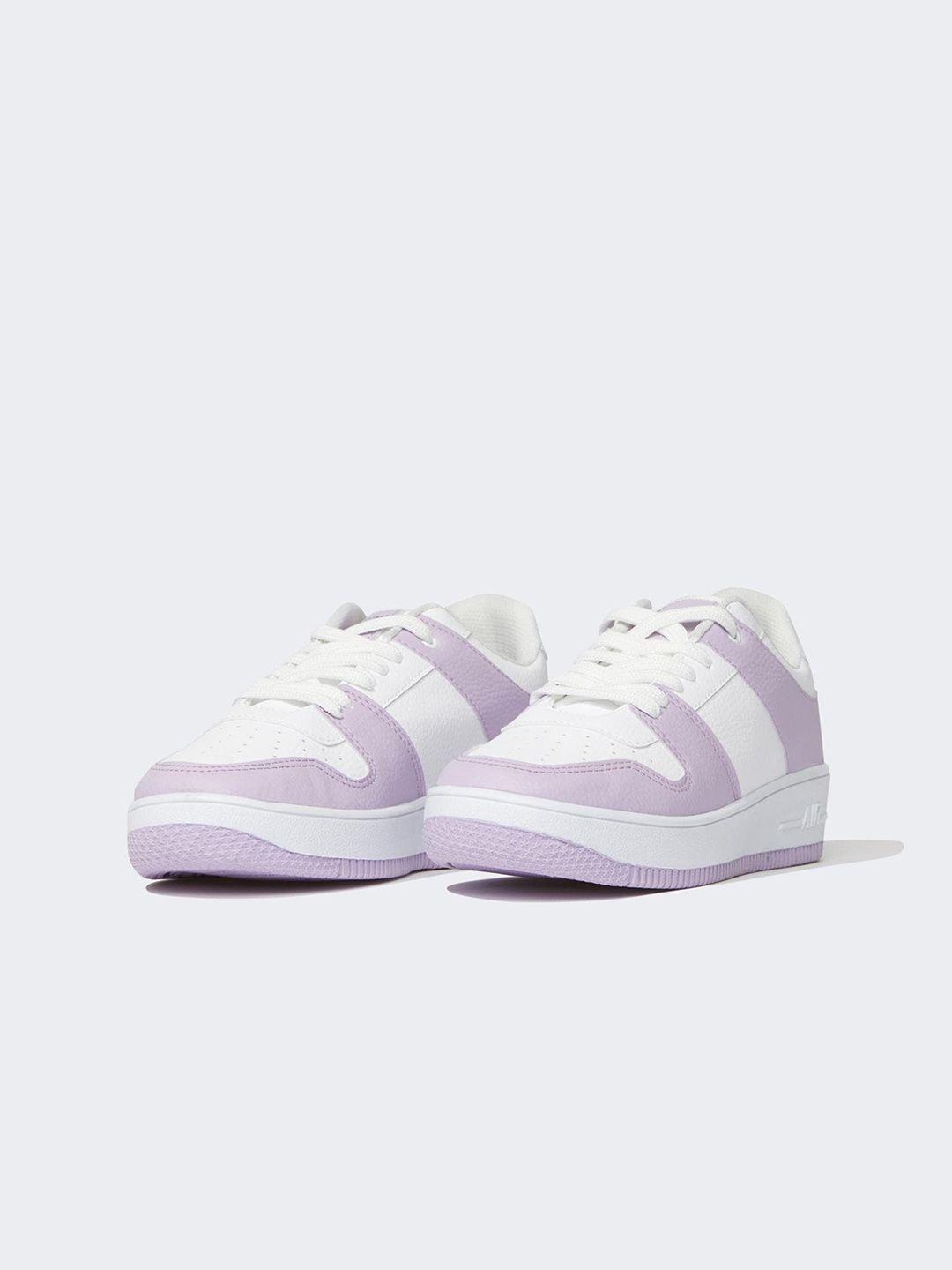 defacto women colourblocked comfort insole contrast sole sneakers