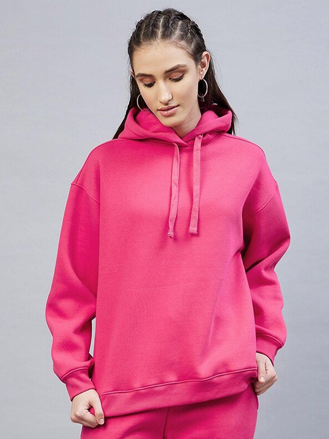 delan fleece hooded pullover sweatshirt