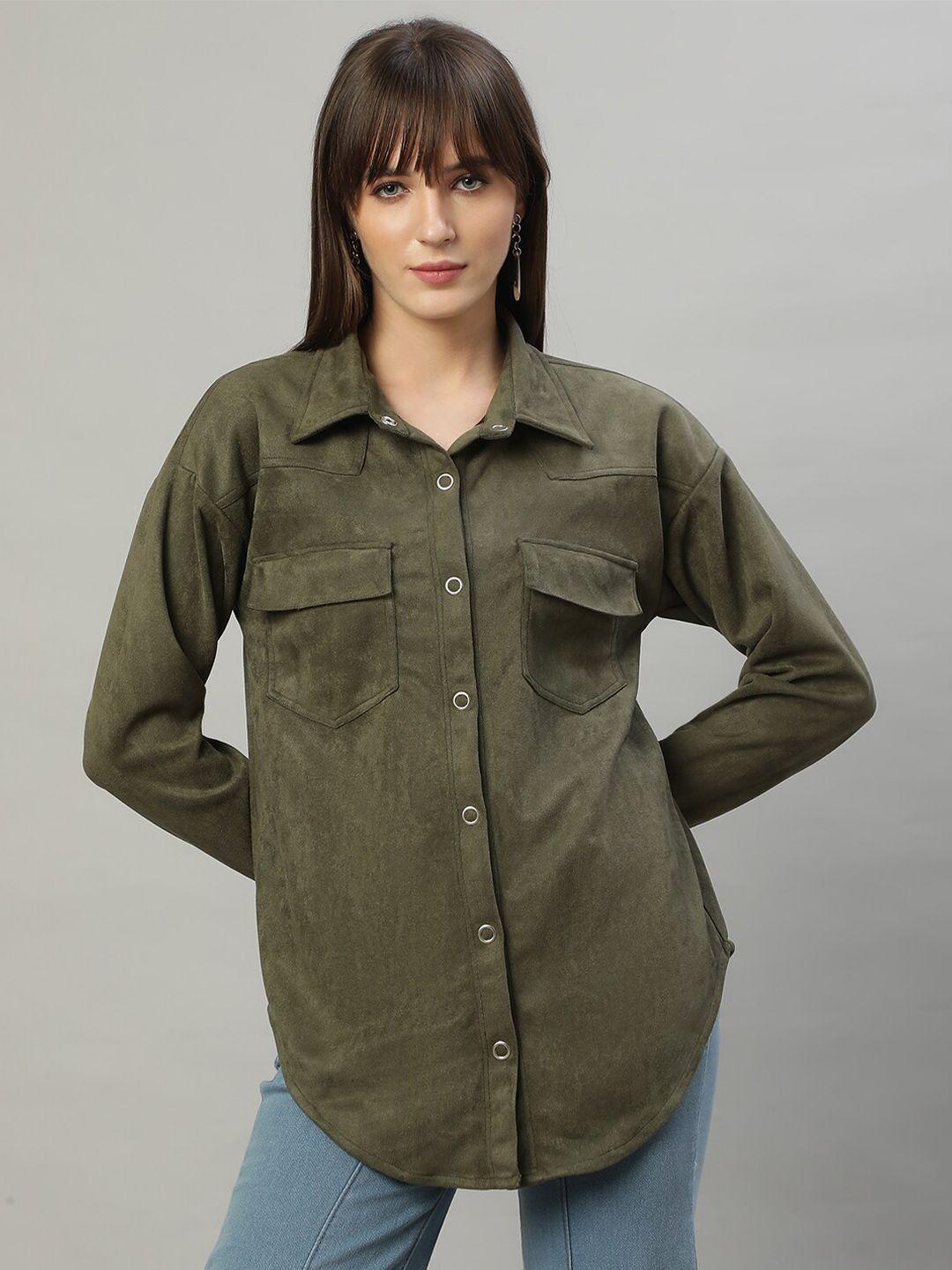 delan oversized opaque casual shirt